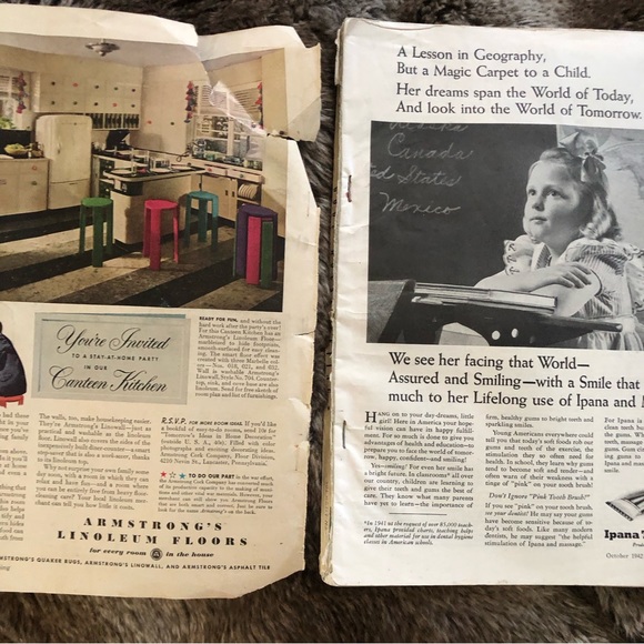 Good Housekeeping Magazine - 25 Cents - October 1942.  Very cool ads and history - Picture 8 of 16